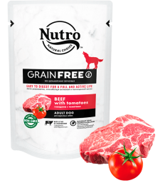 NUTRO Grain Free Adult Dog (Нутро пауч беззерновой для собак говядина с томатами) - NUTRO Grain Free Adult Dog (Нутро пауч беззерновой для собак говядина с томатами)
