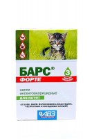 АВЗ Барс ФОРТЕ капли для котят инсектоакарицидные на фипрониле(13534)
