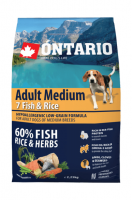 Ontario Adult Medium Fish & Rice (Онтарио для собак с 7 видами рыб и рисом)