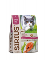 SIRIUS (Сириус для кошек лосось и рис)