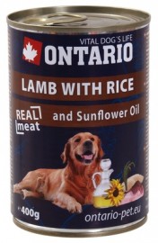 Ontario Lamb, Rice, Sunflower Oil (Онтарио консервы для собак, ягненок и рис) - Ontario Lamb, Rice, Sunflower Oil (Онтарио консервы для собак, ягненок и рис)