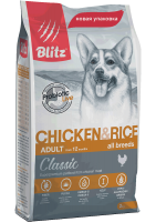 Blitz Adult Chicken & Rice (Блиц корм для взрослых собак всех пород с курицей и рисом)