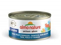 Almo Nature консервы для кошек с тунцом, курицей и сыром, 75% мяса, HFC (54719)