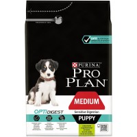 Pro Plan Puppy Medium OptiDigest Lamb (Проплан корм для щенков с чувствительным пищеварением, с ягненком и рисом)