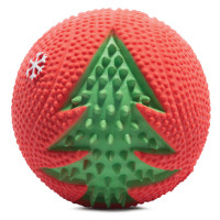 Triol игрушка NEW YEAR для собак из латекса "Мяч с елкой"