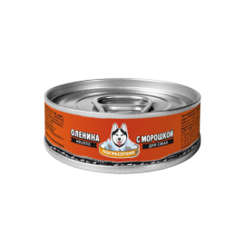 Погрызухин консервы для собак оленина с морошкой - Погрызухин консервы для собак оленина с морошкой