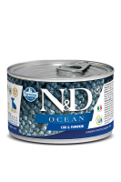 N&D DOG OCEAN COD & PUMPKIN PUPPY MINI (Фармина Н&Д оушен консервы для щенков мини , треска и тыква)