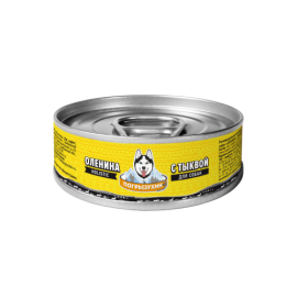 Погрызухин консервы для собак оленина с тыквой - Погрызухин консервы для собак оленина с тыквой