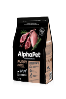 AlphaPet Superpremium Puppy (Альфа Пет для щенков, беременных и кормящих собак мелких пород с ягненком и индейкой)