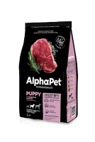 AlphaPet Superpremium Puppy (Альфа Пет для щенков, беременных и кормящих собак средних пород с говядиной и рисом)