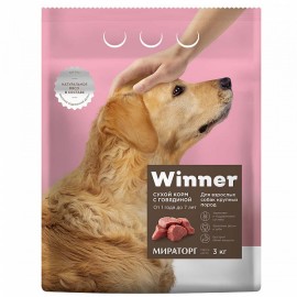 Winner Виннер корм для взрослых собак крупных пород с говядиной (78451, 78449) - Winner Виннер корм для взрослых собак крупных пород с говядиной (78451, 78449)