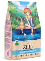 Zillii Light/Sterilized (Зилли для страдающих лишним весом и стерилизованных кошек с белой рыбой и лососем)