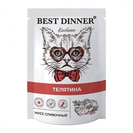Best Dinner Exclusive (Бест Диннер пауч для кошек мусс сливочный телятина) (87763) - Best Dinner Exclusive (Бест Диннер пауч для кошек мусс сливочный телятина) (87763)