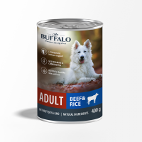 Mr.Buffalo ADULT (Баффало консервы для собак говядина с рисом)