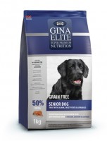 Джина Элит GINA DOG Elite Grain Free Senior Dog Trout, Salmon, Potato, Asparagus (Великобритания)