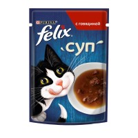 Felix Суп для взрослых кошек с говядиной, пауч (12378667)