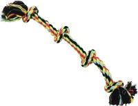 №1 Игрушка для собак "Грейфер веревка цветная с четырьмя узлами" 37см (83915)