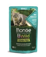 Monge Cat BWild Grain Free (Монж паучи из трески с креветками и овощами для кошек) - Monge Cat BWild Grain Free (Монж паучи из трески с креветками и овощами для кошек)