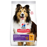 Новинка! Хиллс для взрослых собак с чувствительным пищеварением и кожей (87982)