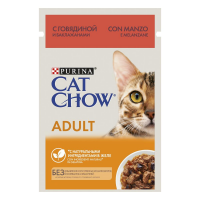 Cat Chow пауч для кошек говядина с баклажанами в желе (231466/паучи/)